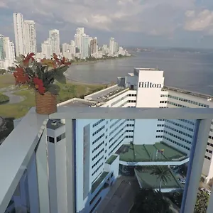Con Hermosa Vista Al Mar En El Laguito Piso 19 , Cartagena Colombia